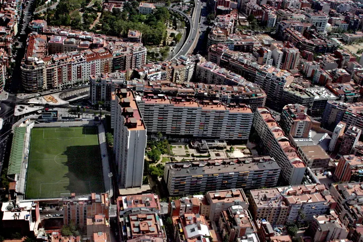 Vista de el Camp d'en Grassot i Gràcia Nova