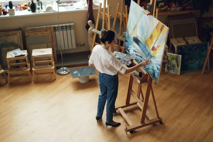 Ambiente de la sala de chat de Arte