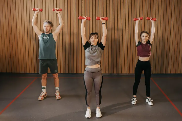 Ambiente de la sala de chat de Fitness