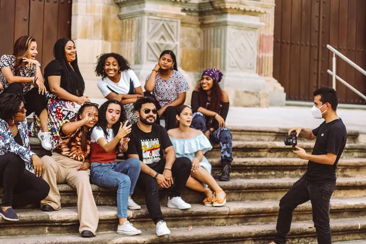 Ambiente de la sala de chat de Latinchat Bogotá
