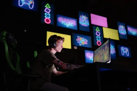 Ambiente de la sala de chat de Videojuegos